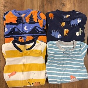 Carter's Kids Pajamas - Blue, Orange, Yellow, White